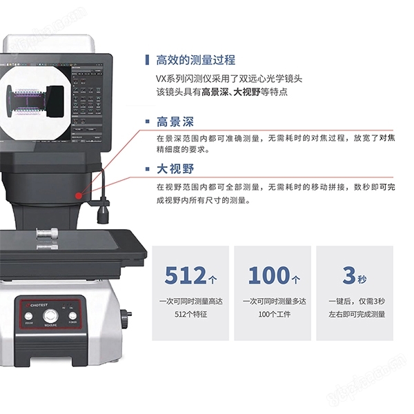 CCD全尺寸一键影像测量仪