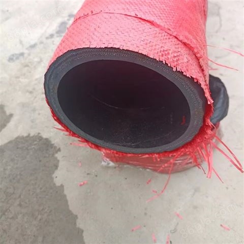化工用法兰橡胶钢丝管大口径吸水抽沙胶管